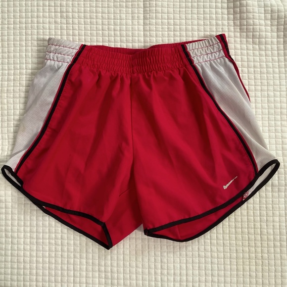 Nike Pants - Nike Fit Dry XS 0-2 red white black trim shorts